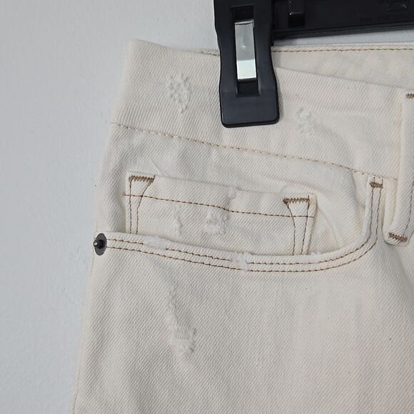 NWT Frame Le Crop Mini Boot in Vintage White Multi - Picture 7 of 8